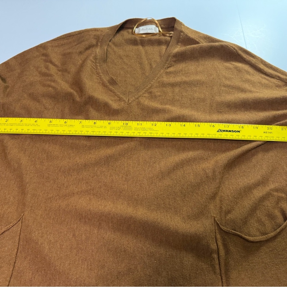 Altar'd State V-Neck Sweater in Rich Tan/burnt Orange-ish - Picture 4 of 5